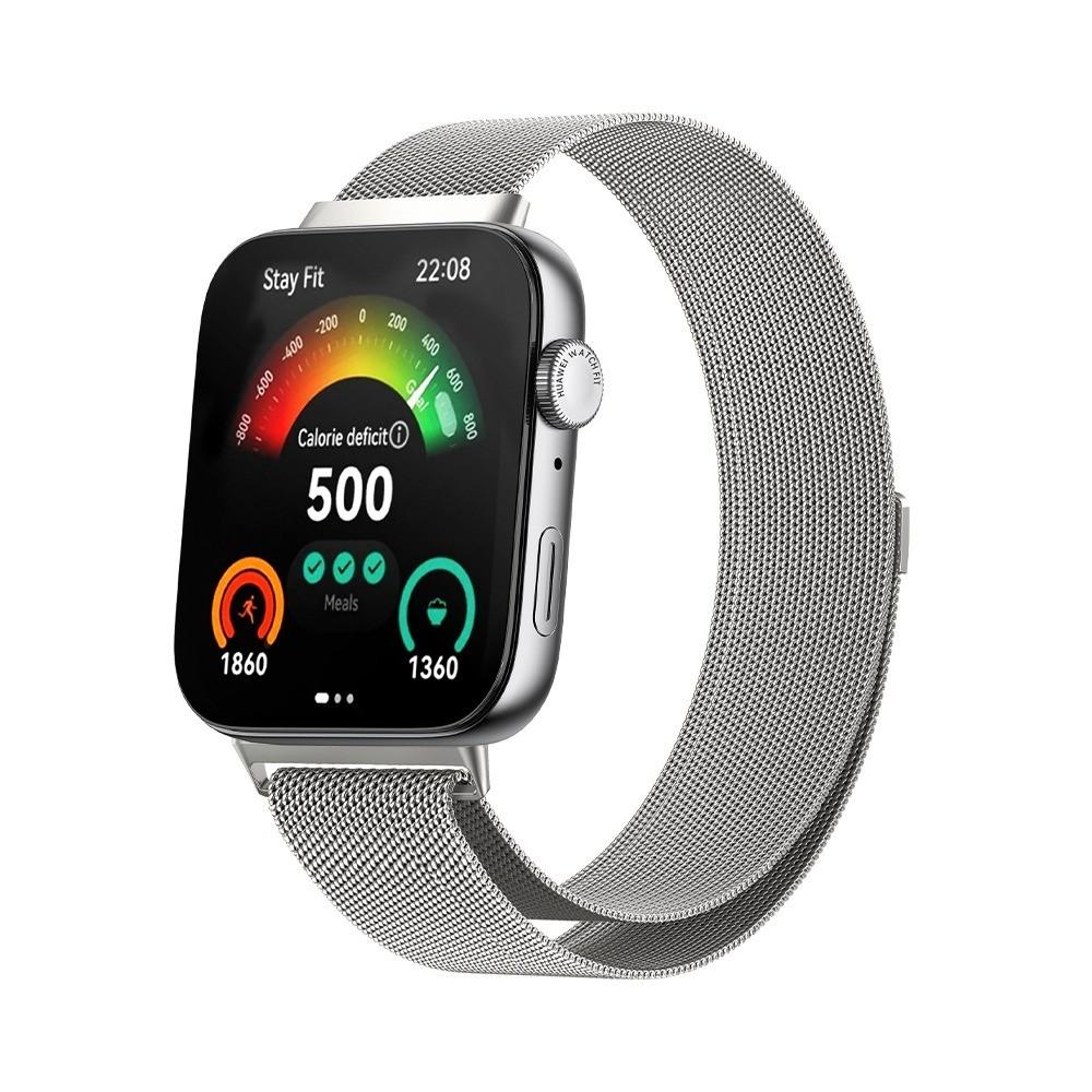 Bracelet en acier inoxydable pour Huawei Watch Fit 3 Bracelet de remplacement pour bracelet intelligent Milan Magnétique pour Huawei Fit3 Bracelet en métal