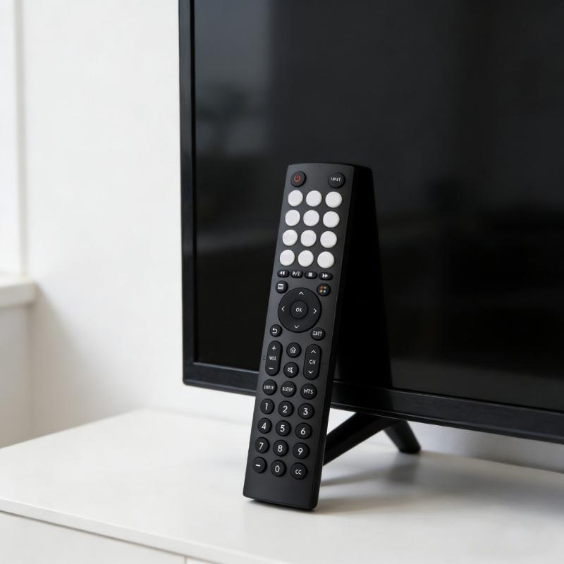 Television Accessory Remote Control for ERF2D36H Portable Ergonomic Grip Remote ABS Construction Black Easy to Use