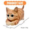 Cute Kitten Cats Stress Relief Squeeze Toy with Detail Realistic Cats Decompression Toy for Kids Adults Desktop Decors