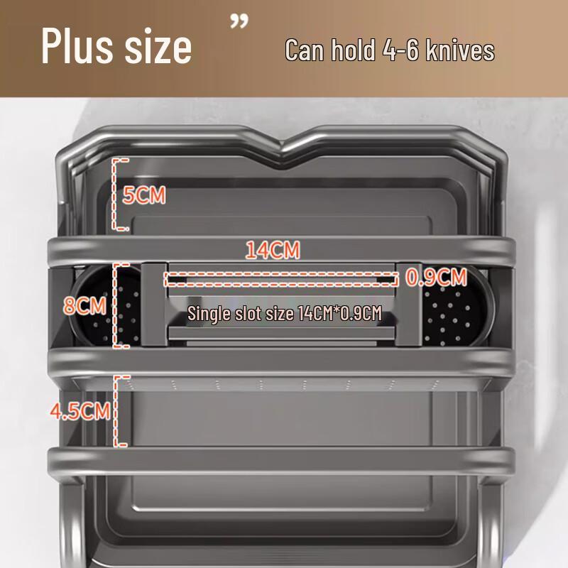 Yunshuang Kitchen Countertop Knife Holder with Accessories