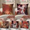 Warm Daily 2D Game WWuthering Waves Changlis Cushion Cover Linen Pillowcase Cover Soft Decor for Sofa Home Room