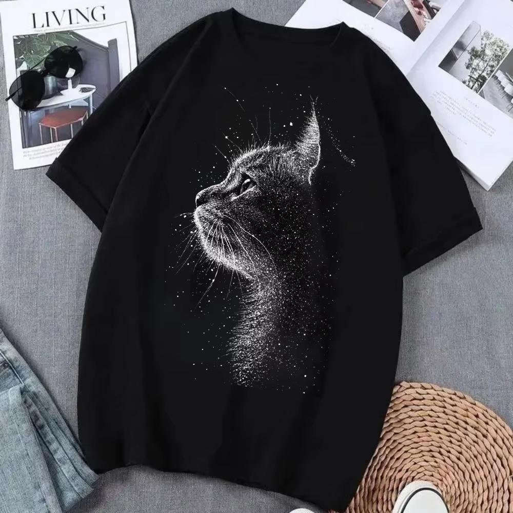Unisex Cool Wild Animal Tshirt Tiger Leopard Sunglasses Graphic Crewneck Short Sleeve Casual Streetwear Trendy Daily Tee Top