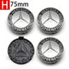 ABS Car Wheel Center Hub Caps 4PCS 56MM 60mm 75MM For Mercedes Benz AMG W203 W206 W220 W205 W211 GLA GLC Emblem Tire Rim CoversA