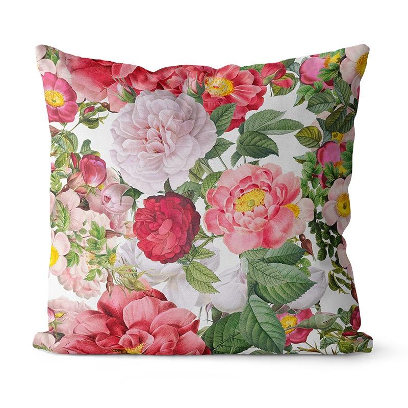 Rosenpflanze Blume Kissenbezug Schlafsaal Dekoration Büro Wohnzimmer Sofa Heim Kissenbezug