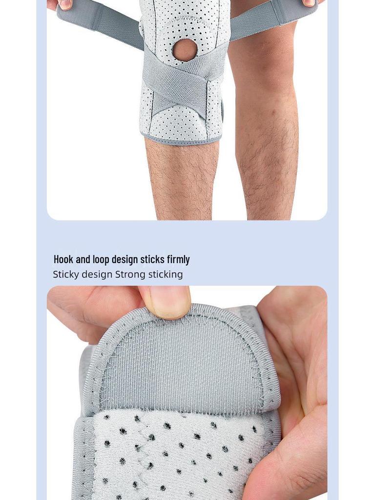 Gray Compression Knee Pad for Women & Men - Protective Support for Cycling, Running, Squats, and Mountaineering