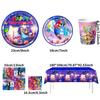 Anime Cartoon Mario Birthday Party Decoration, Super Mario Bros Disposable Tableware Tablecloth Banner Napkin Party Supplies