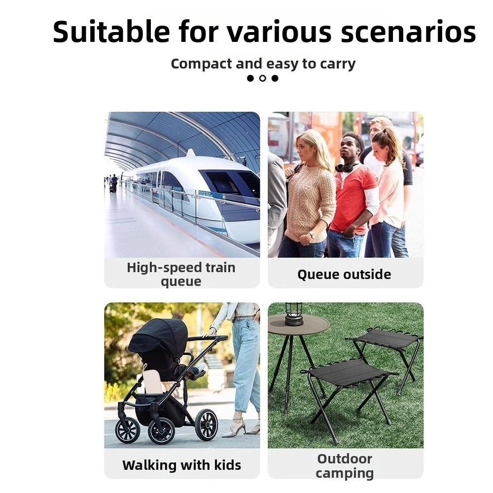 Compact Design Camping Stools Lightweight Fishing Chair Folding Foot Stool Outdoor Camping