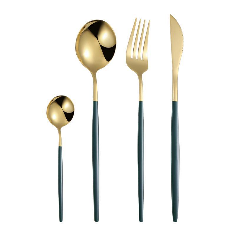 European High-Value Stainless Steel Tableware Set: Portuguese Knife, Fork, and Spoon for Hotels and Western Dining