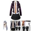 Danganronpa Kyoko Kirigiri Costume Dress Set With Elegant Uniform Style And Gloves