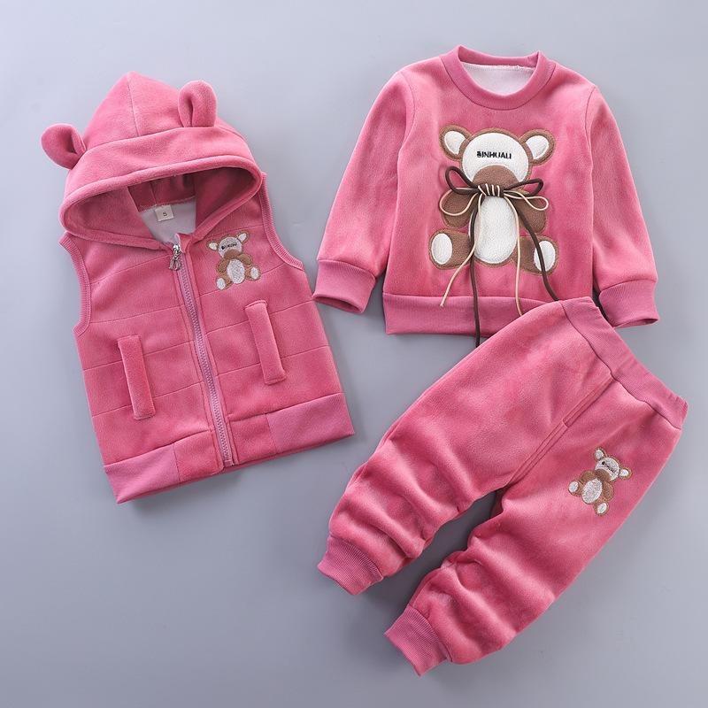 Autumn Baby Girls Clothes Hoodie+Pant Outfit Kids Costume Suit Infant Clothing for Baby Warm Sets