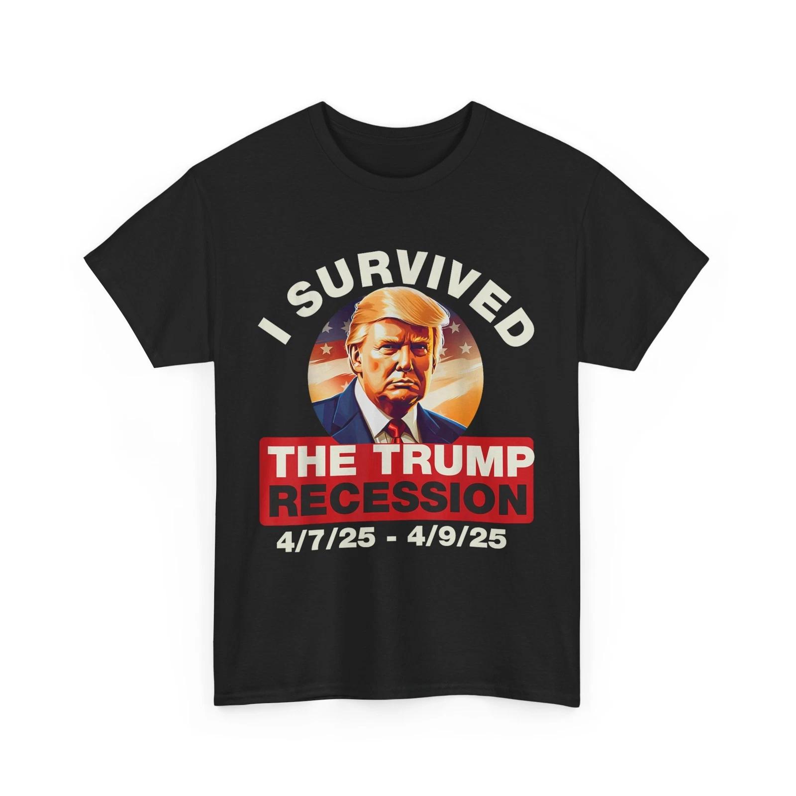 I Survived The Trump Recession Women Men Funny T-shirt L