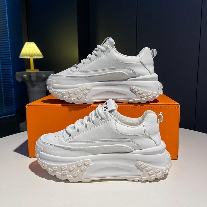 

2024 Новые популярные туфли женские повседневные спортивные туфли на толстой подошве женские туфли с перекрестными ремешками и круглым носком цветные женские туфли 40 белый