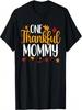 One Thankful Mommy Thanksgiving Family Matching Turkey T-Shirt