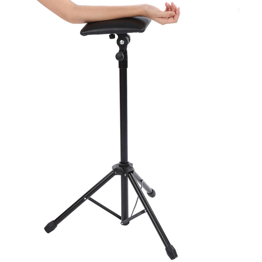 Height Adjustable Tattoo Armrest Tripod Stand with Soft Sponge Pad Portable Tattoo Arm Leg Rest