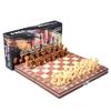 Internationales Schachspiel Backgammon Dame Holzschachspiel Klappschachbrett Schachspiele