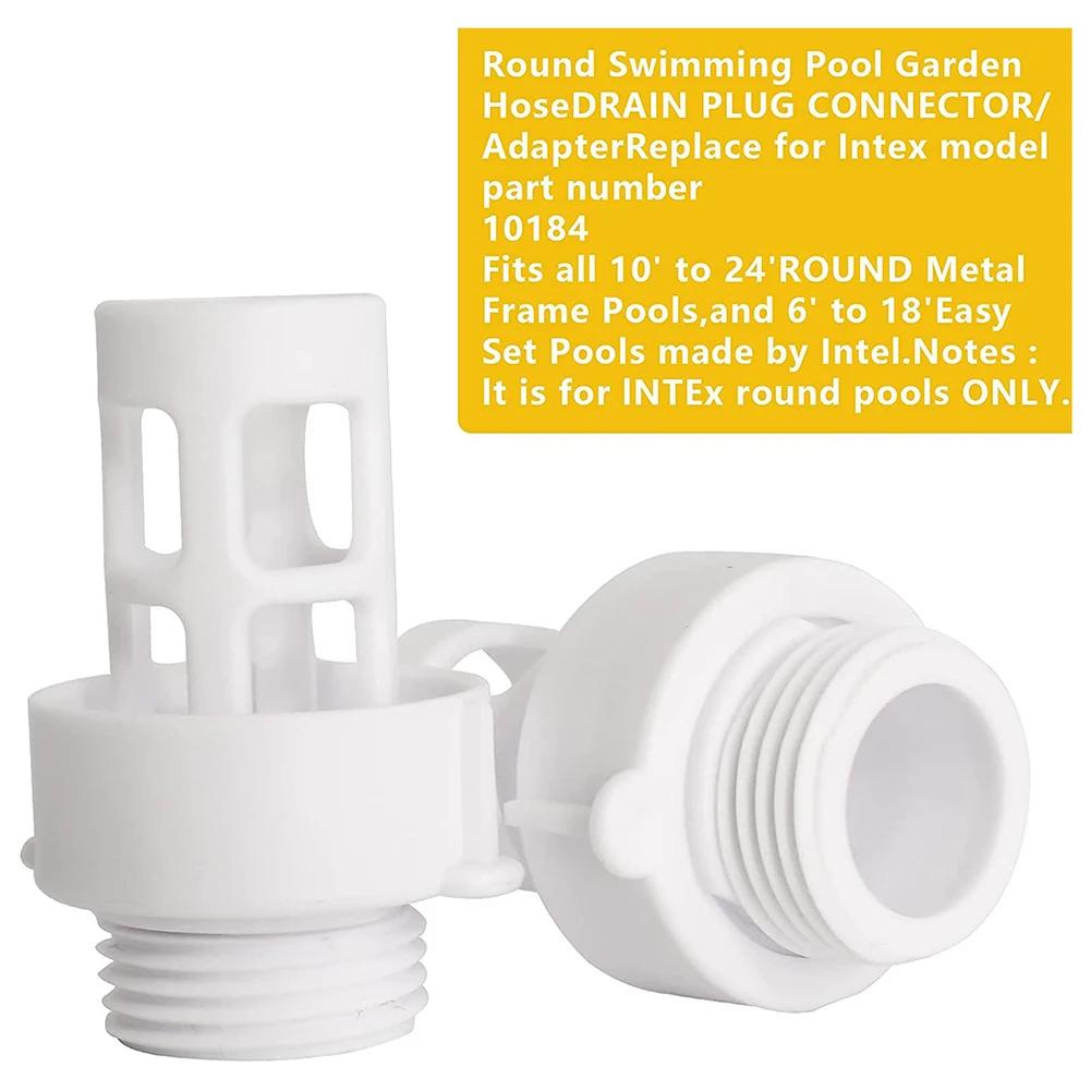 

10184 Pool Drain Connector Adapter For Intex Hose Adapter Round Tub Spas Swimming Pool Drain Adapter Garden Connector China Mainland