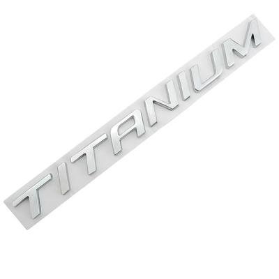 3D Zinklegering Metaal TITANIUM Logo Chroom Embleem Badge Stickers Auto Sticker Auto Staart Stickers voor Ford Focus 2 Fiesta Kuga EDGE