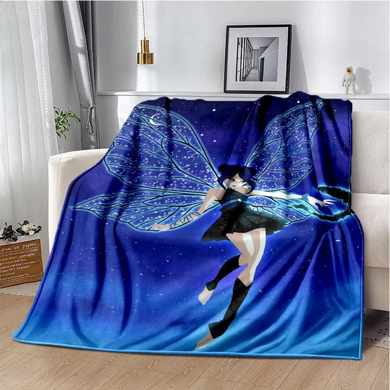 Butterfly Fairy Winx Club Ballet Girl Soft Plush Blanket,Flannel Blanket Throw Blanket for Living Room Bedroom Bed Sofa Picnic