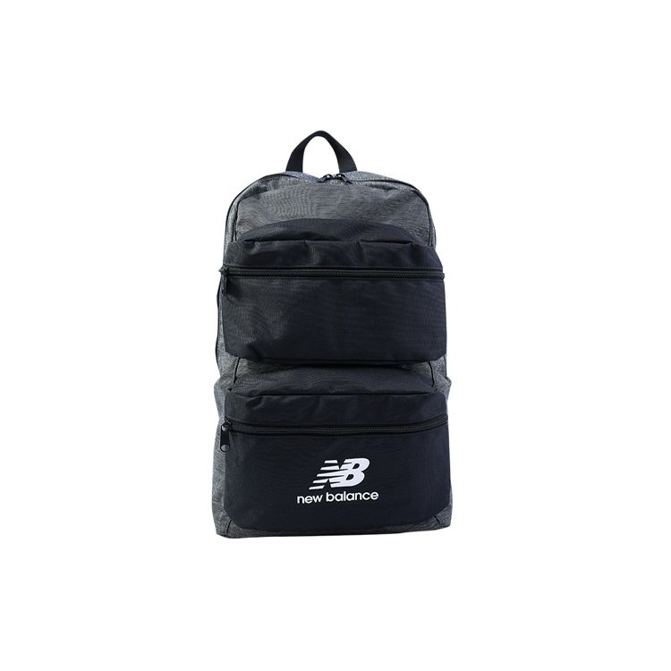

New Balance Large Capacity Student Fabric Laptop Backpack Unisex Backpack Gray Black NCGCB3F113 Gray Black