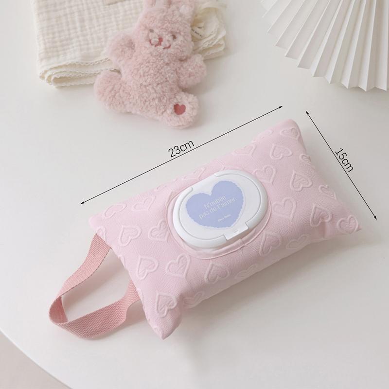 Cotton Drawstring Tissue Bag Napkin Holder Container Portable Kitchen Table Tissue Storage Bag Home Room Decoration Accessories