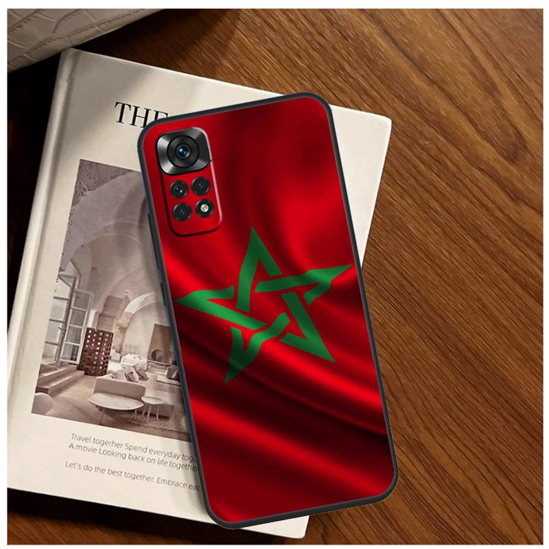 Marokko Flagge Hülle Für Xiaomi Redmi Note 14 9 10 11 12 13 15 Pro Plus Abdeckung Für Redmi 15 C 14C 12C 10C 13C