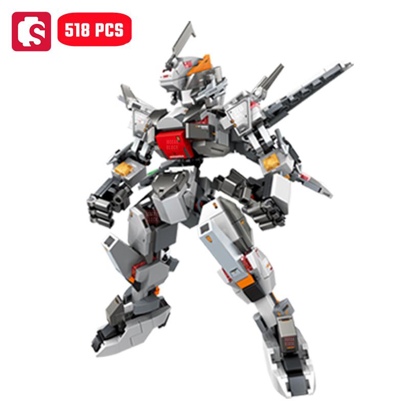 Non-Toxic Sembo Creative Transforming Mech Assemblage Building Blocks Cool Robot Model Bricks Educational Toys Kids Toys For Children Diy Gift
