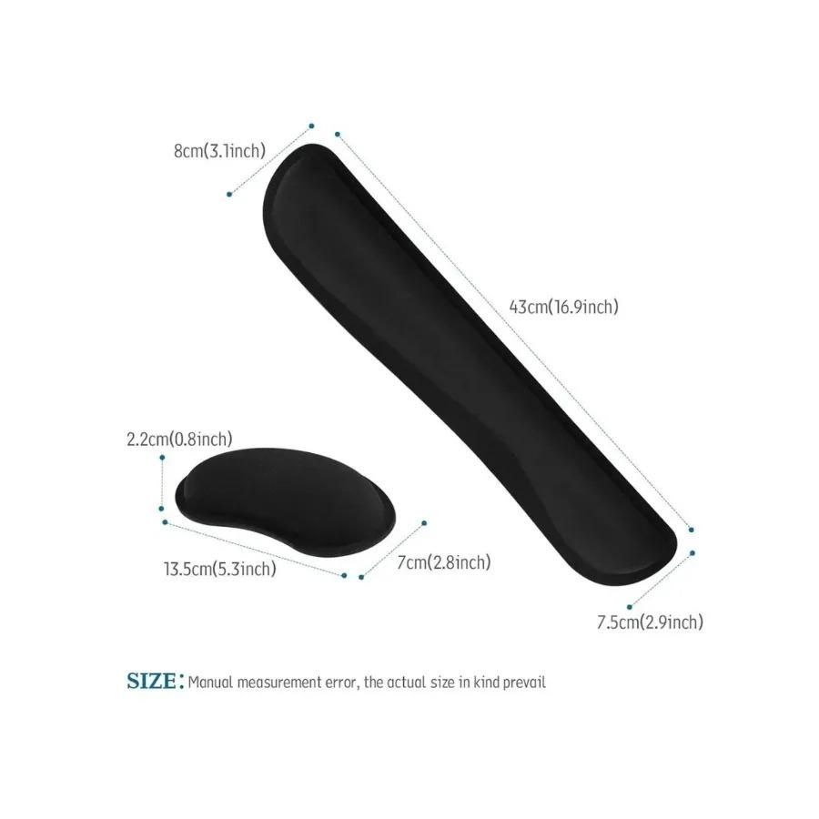 Comfortable Anti-Slip Mouse Pad with Wrist Support for Office Computers Laptops Macs - Ergonomic Keyboard Wrist Rest