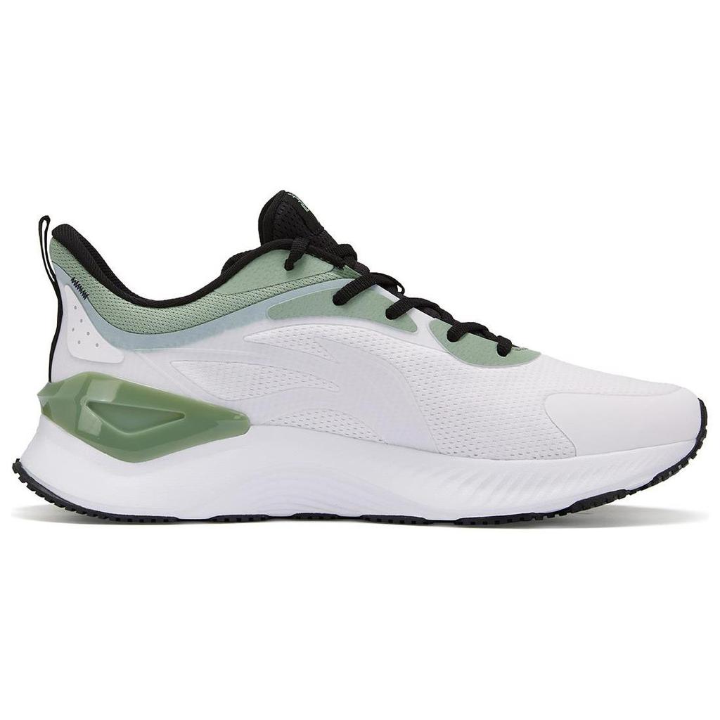 Li Ning Yue Ying 3.0 Minimalist Versatile Shock Absorbing Durable Breathable Low Top Running Shoes Men sneaker White Green ARHU023-3