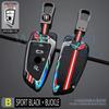 Racing Style Metal Car Key Case Fob Cover For Bmw X1 X3 X5 X6 X7 3 5 6 7 Series G20 G30 G11 F15 F16 G01 G02 F48 -