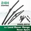 For Land Rover Range Rover Sport 2005-2012 2006 Wiper Front & Rear Wiper Blades Windshield Windscreen Window Brushes 22"+22"+16