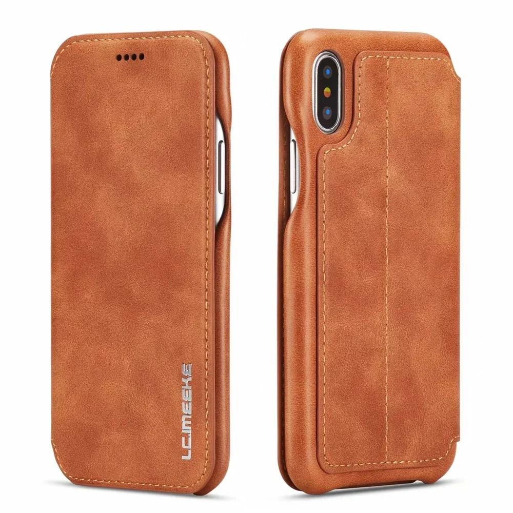 Custodia Flip in Pelle di Lusso per Samsung S25 Ultra S24 Plus S22 S21 FE Note20 A53 A72 A52 A12 A54 5G Portafoglio Magnetico Copertura Business