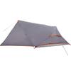 Dome Camping Tent for 4 Persons Gray and Orange Waterproof