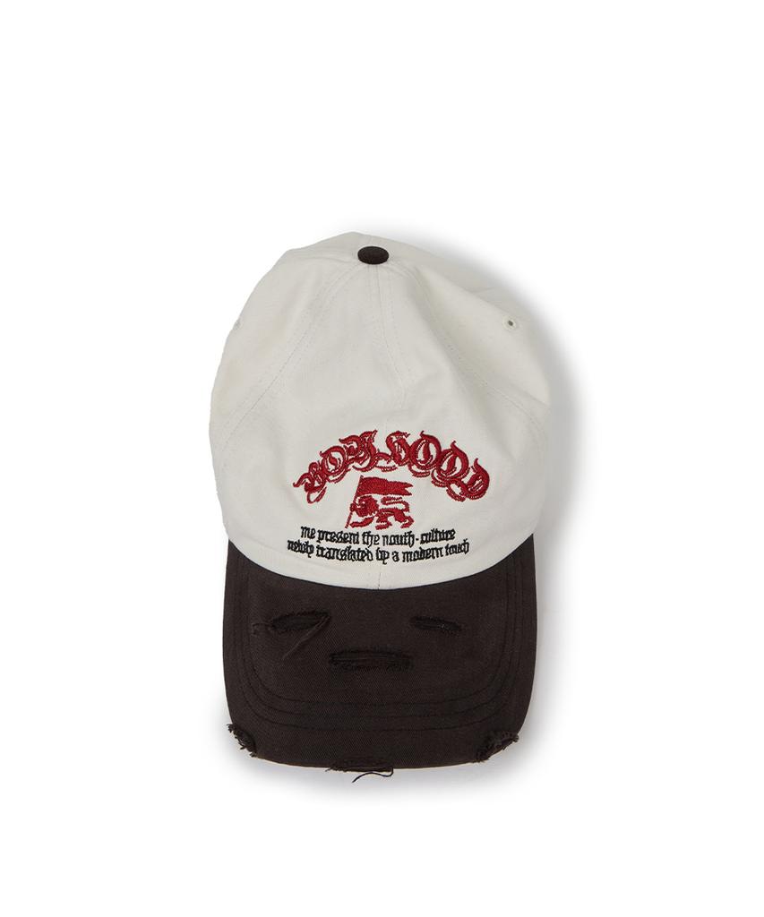 ETCE Boy Hood Destroyed Cap (White)