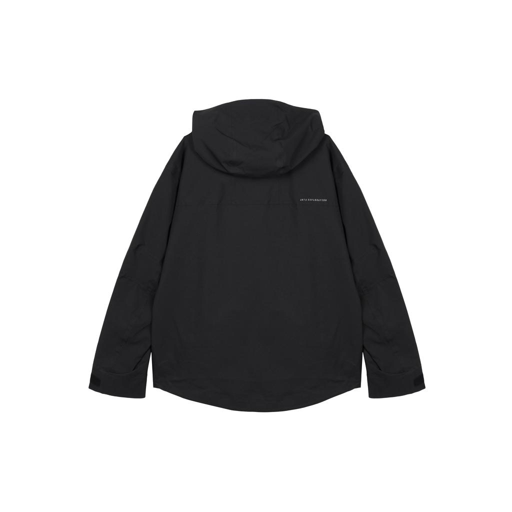 Anta Waterproof Windproof Breathable And Quick Dry Windbreaker Jacket Men's Basic Black 952437608-4