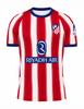 Maglia da Calcio Stagione a Strisce Rosse e Bianche Manica Corta Girocollo Asciugatura Rapida Maglia da Calcio Partita