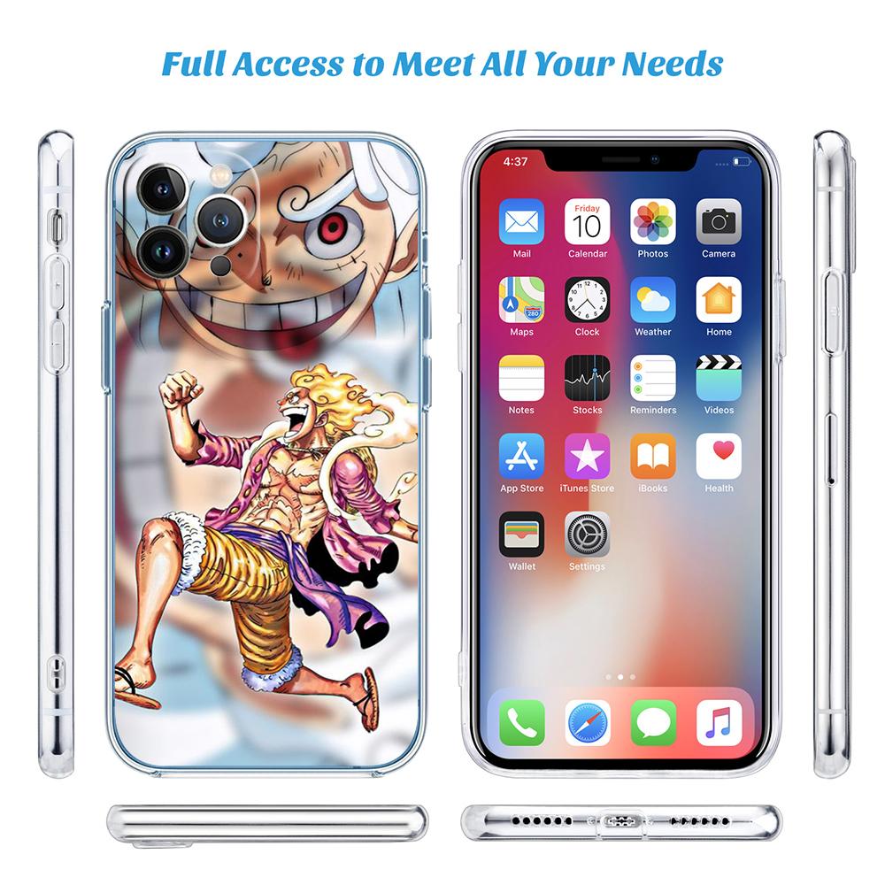 Luffy One Piece Soft Shell Transparent Phone Case for Samsung Galaxy A04 A04S A14 A23 A34 A54 M23 M33 M52 M53