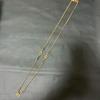 Used GIVENCHY 76cm Long Necklace G Logo Gold 1979