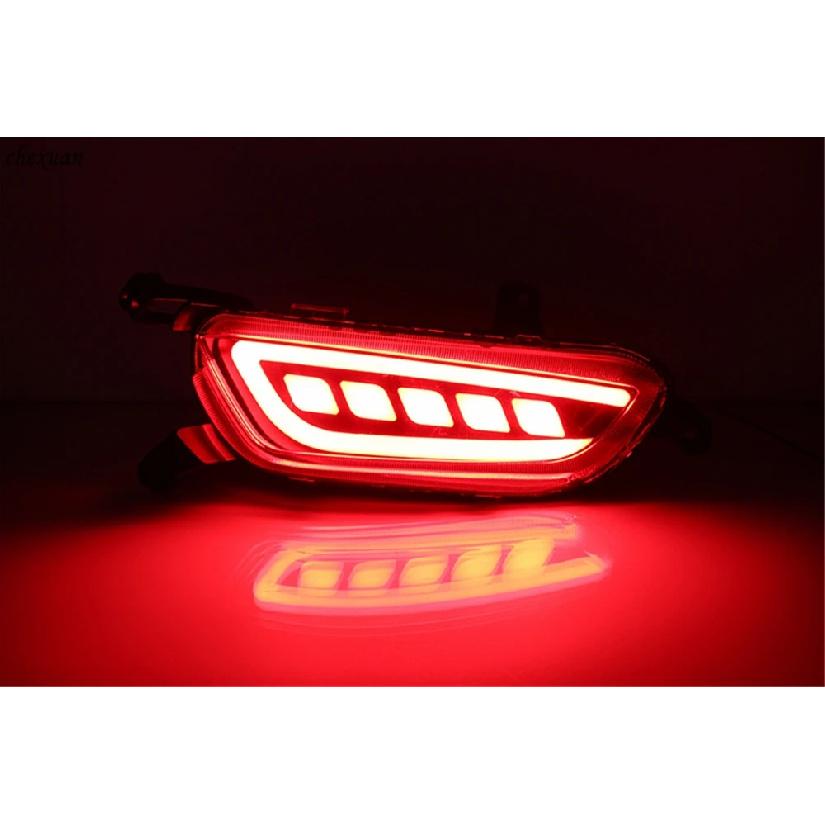 2PCS Reflector For Mazda CX-3 CX3 2015 2016 2017 2018 2019 2020 Car LED Rear Fog Lamp Brake Light Turn Signal Light