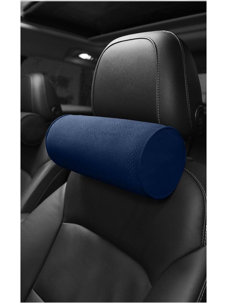 Uniwersalna Para Poduszek z Zamszu na Szyję i Podparcie Lędźwiowe do Fotela Samochodowego