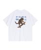 OUNDERR Skate Cat Graphic Short Sleeve T-Shirt (White)