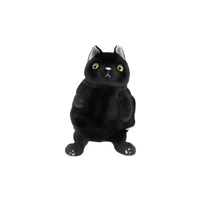 Shinada Global Mochi Series Mochi Neko Svart 10 x 10 x 17cm Gosedjur Katt Djur (S) MONE-0168B