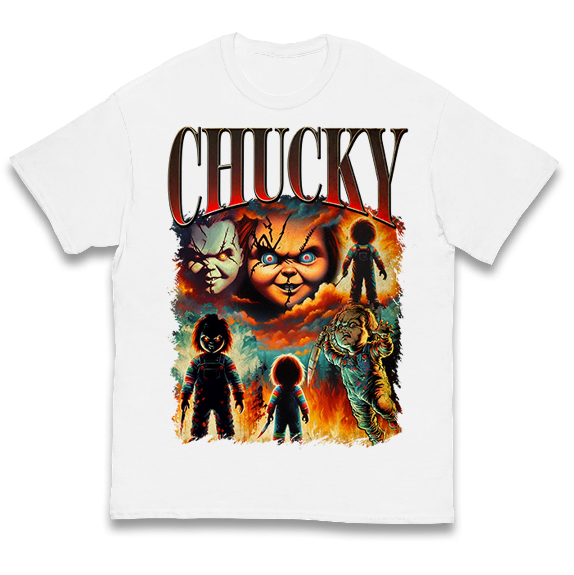 Chucky Doll Halloween Bootleg Kids T Shirt 110