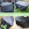 210D Silver Coated Oxford Cover Waterproof Sunproof Dustproof for Outdoor Garden Furniture Black