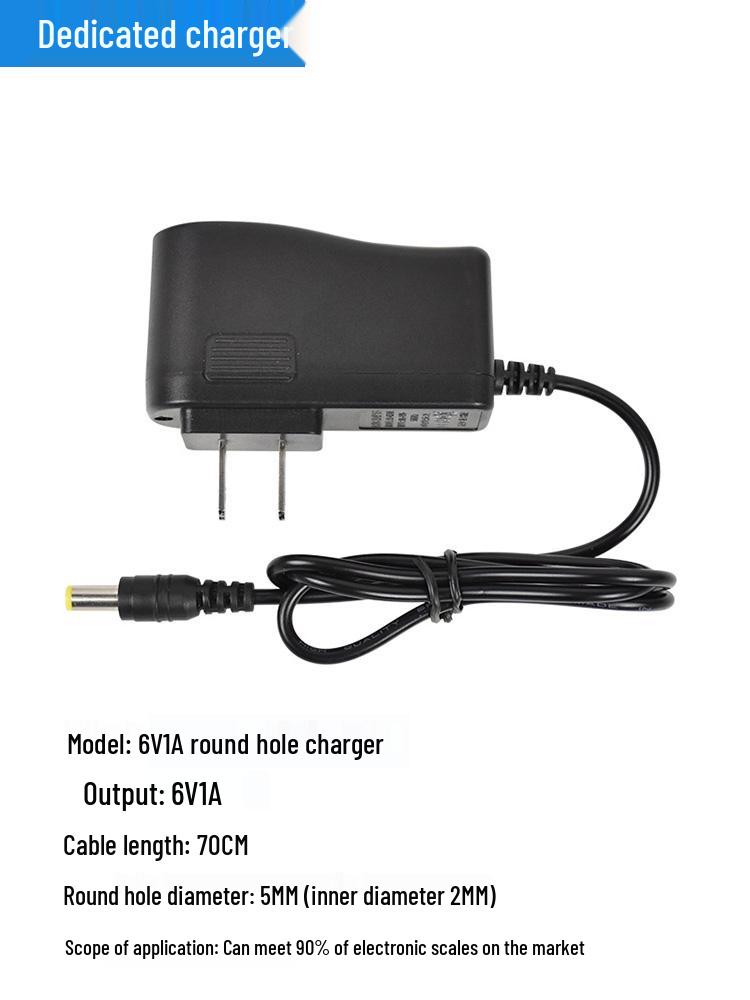 Universal 4V 4AH Large-Capacity Lithium Battery Charger for Commercial Bench and Electronic Scales