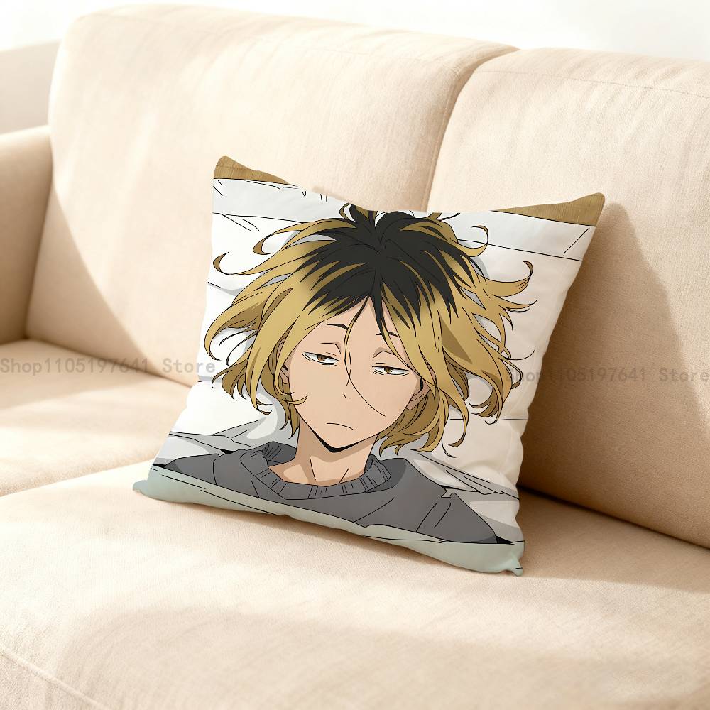 Klassische Anime H-Haikyuu Kissenbezug süße Cartoon Anime Peripherieartikel Schlafzimmer Sofa Dekorative Kissenhülle Weiche Kissenhülle