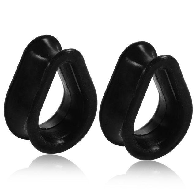 Pair Silicone Ear Plug Gauges Earrings Women Men Ear Plug Flesh Tunnel Piercing Expander Ear Stretcher Piercing Jewelry 4mm-25mm