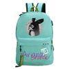 Pop Singer Ariana Grande Ariana Print Chain Webbing Backpack Multipurpose Backpack