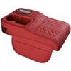 Vehicle Armrest Cushion Made Of Napa Leather With Sponge Core Cup Holder Slot And Tissue- Storage For Practical Use