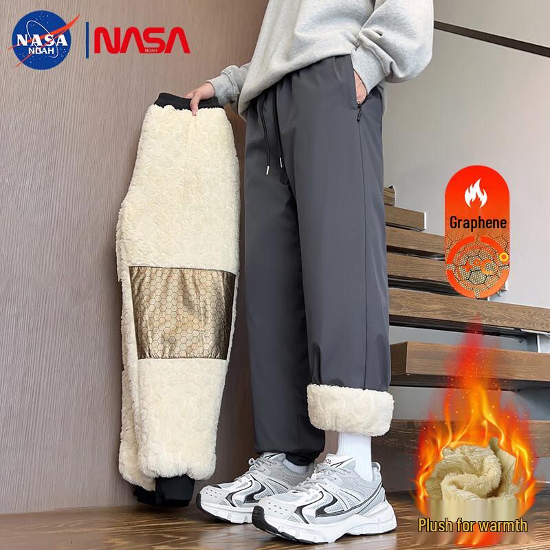 Мужские зимние повседневные брюки NASA NOAH с плюшевой подкладкой 2XL