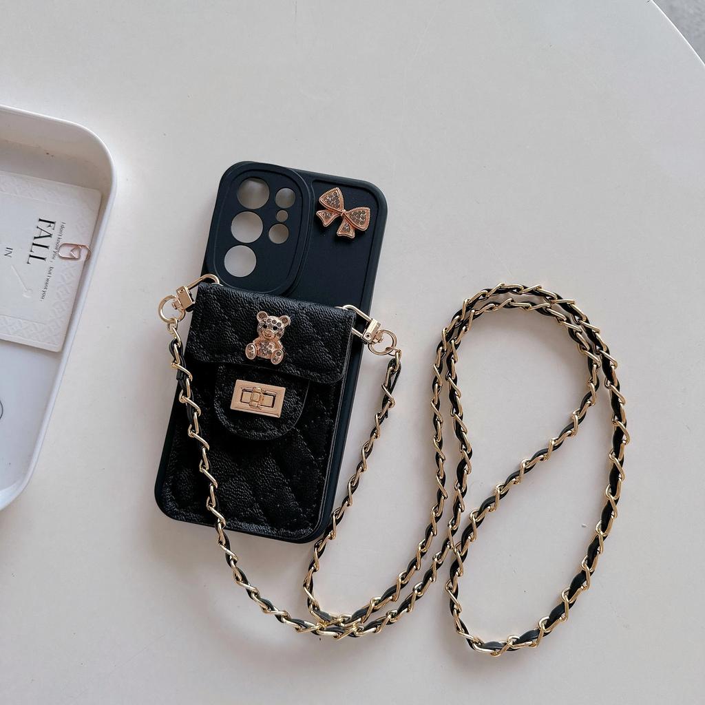 Leather Crossbody Phone Case for Samsung Galaxy S22 S23 S24 Ultra Plus A55 A15 A05 A05S A54 A34 A24 A14 5G Card Holder Cover